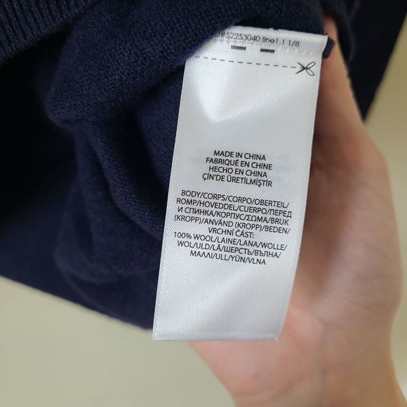 NWT Polo Ralph Lauren Mens 100% Wool 1/4 Zip Pullover Sweater Navy Size XXL Knit - Picture 5 of 9